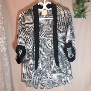 Silence + Noise black and white kimono